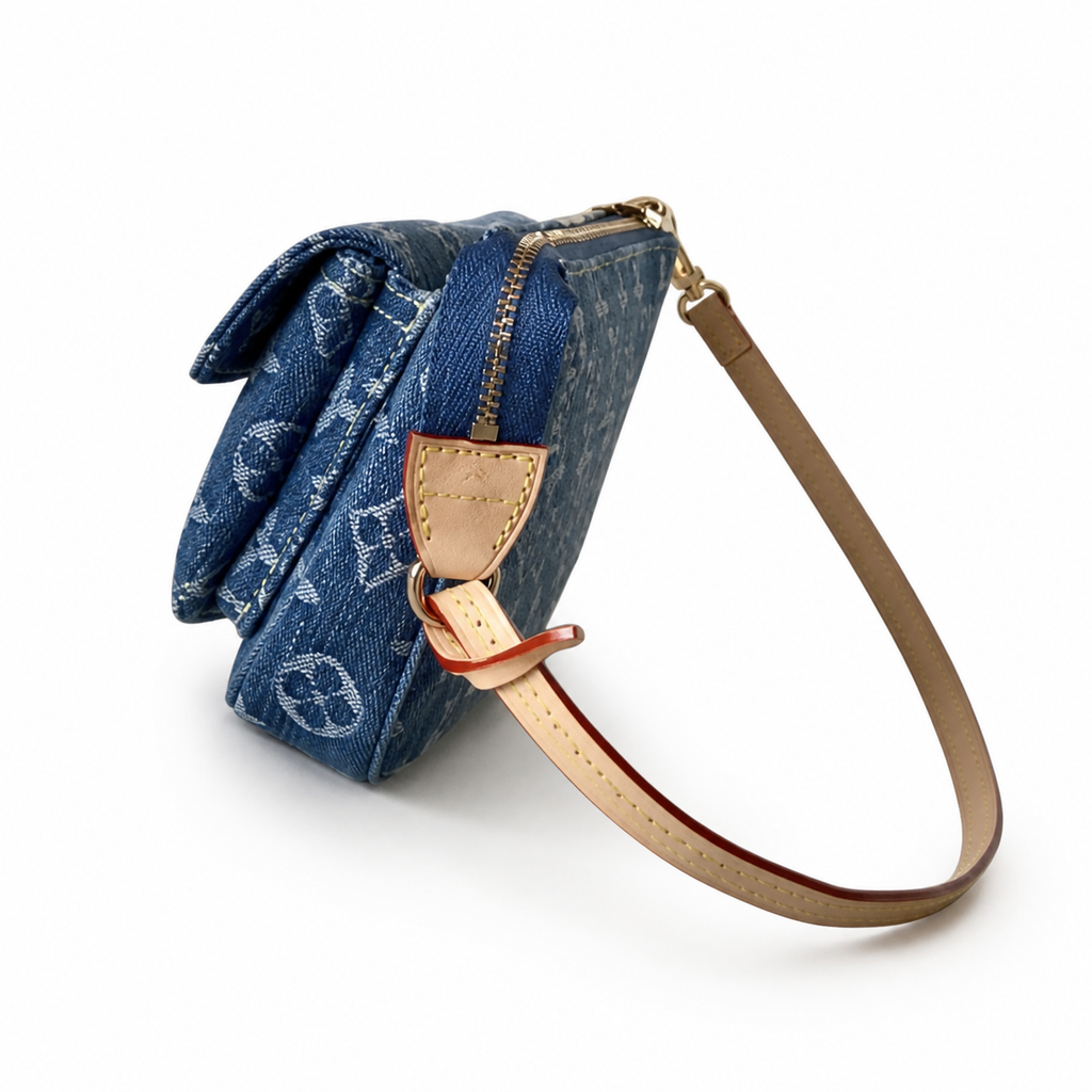 Louis Vuitton Monogram Denim Crossbody Clutch