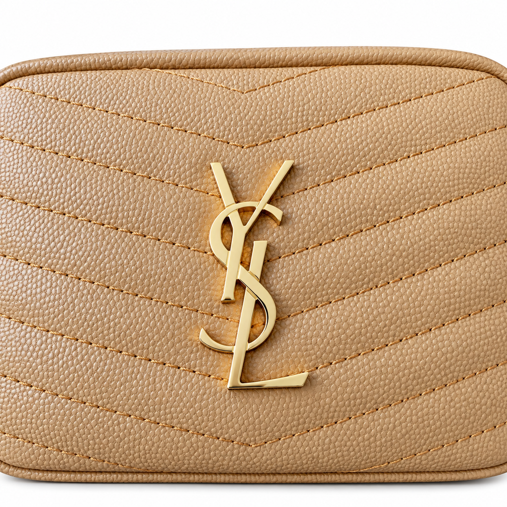Saint Laurent YSL Lou Camera Bag – Nude Beige Gold