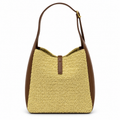 Saint Laurent YSL Le 5 à 7 Raffia Tote – Natural Brown