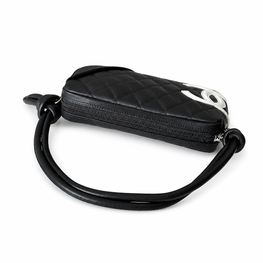 Chanel Quilted CC Mini Top Handle Evening Bag | Detachable Chain — 20cm