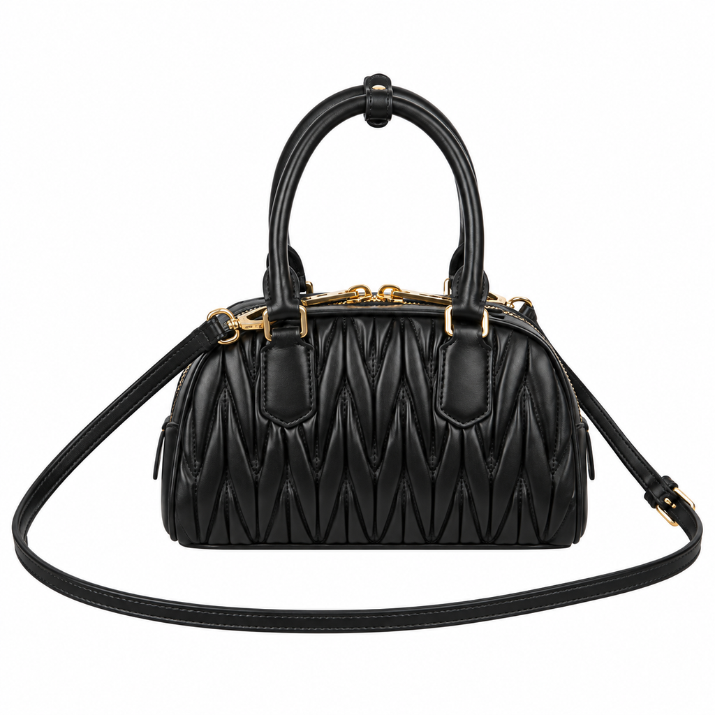 Miu Miu Leather Top Handle Bag 22 × 13 cm