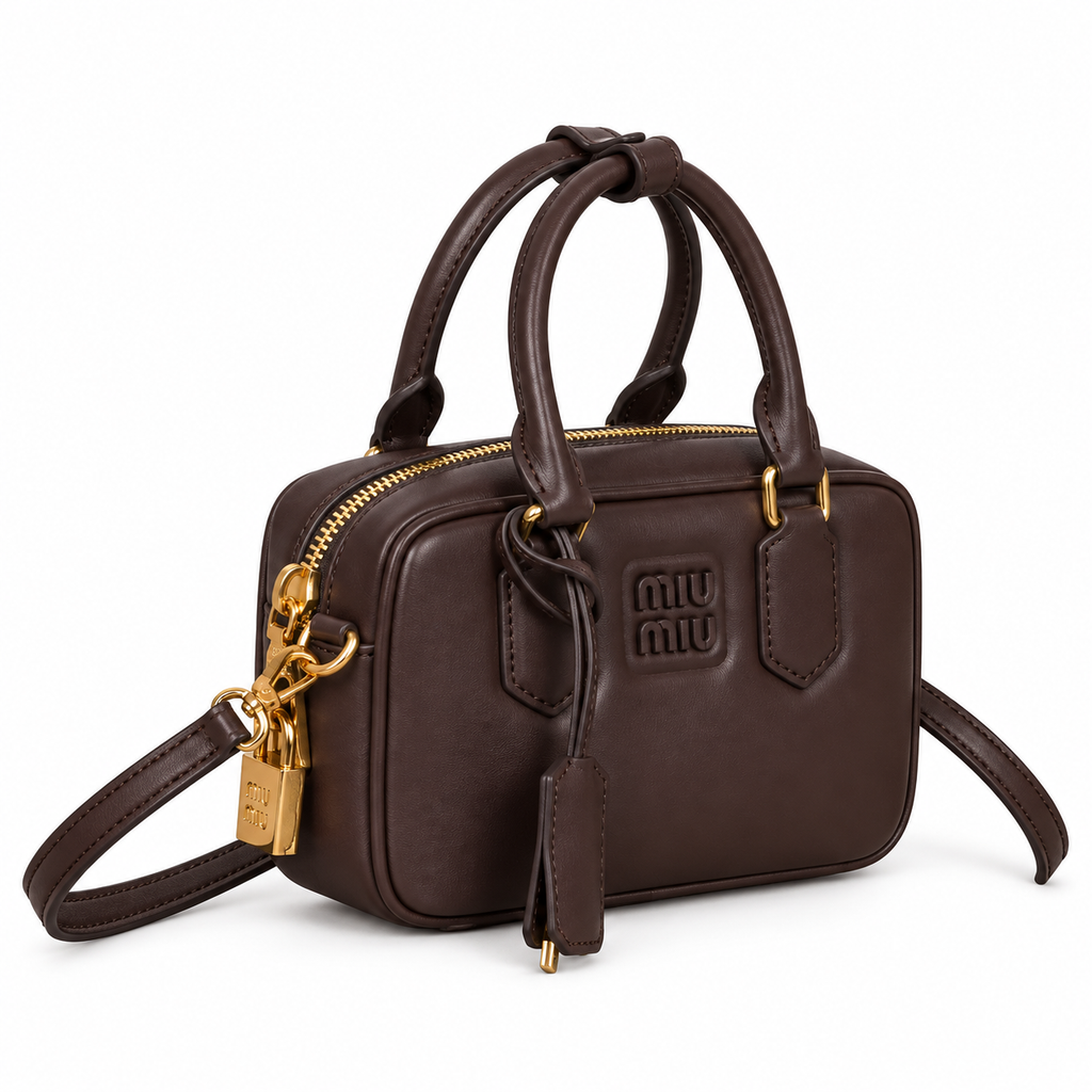 Miu Miu Convertible Leather Bag 19×13×6 cm