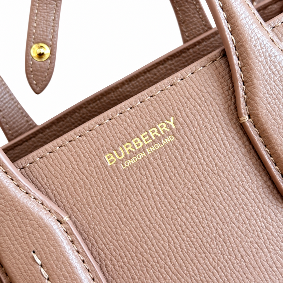 Burberry Heritage Check Equestrian Tote Bag