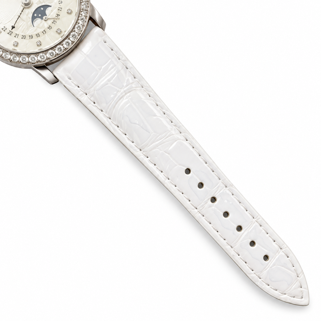 Blancpain Villeret Moonphase Full Calendar Diamond Bezel Ladies Watch