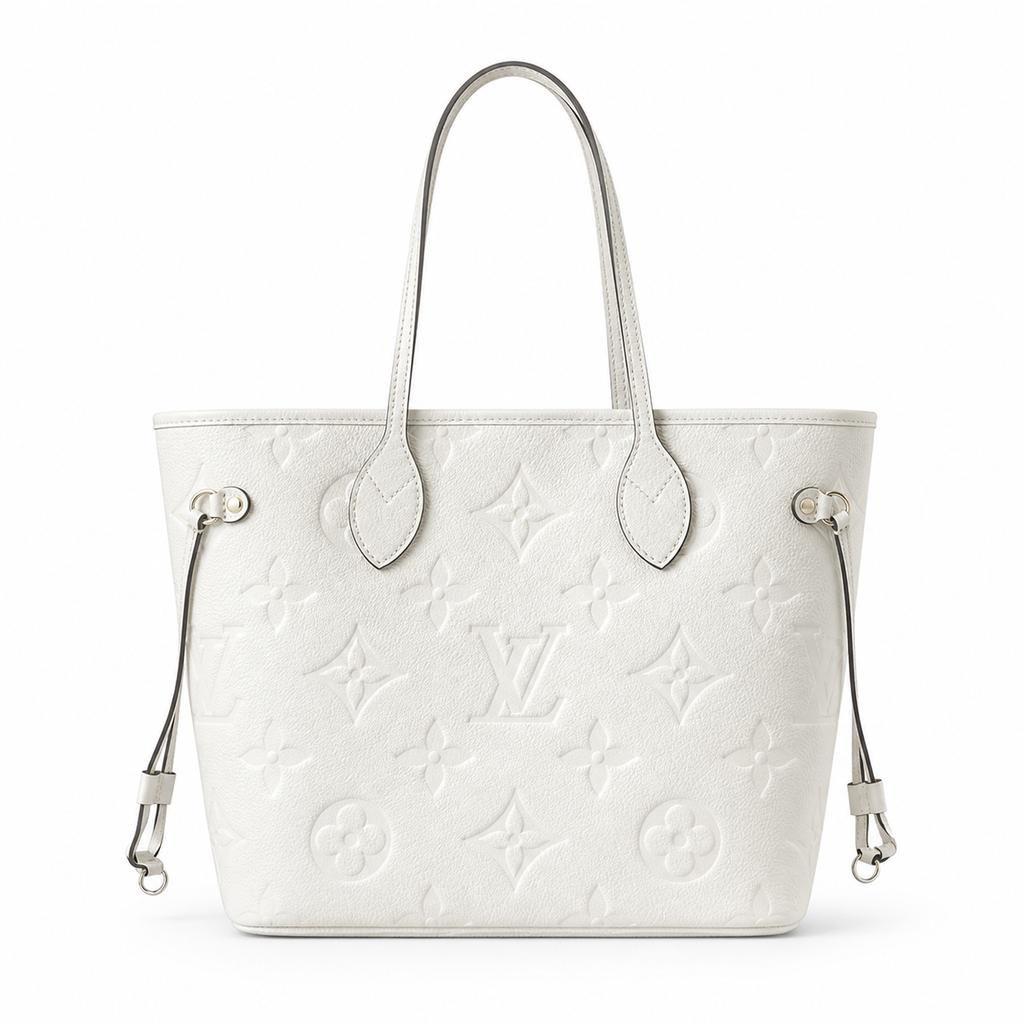 Louis Vuitton Neverfull MM – White Monogram Empreinte