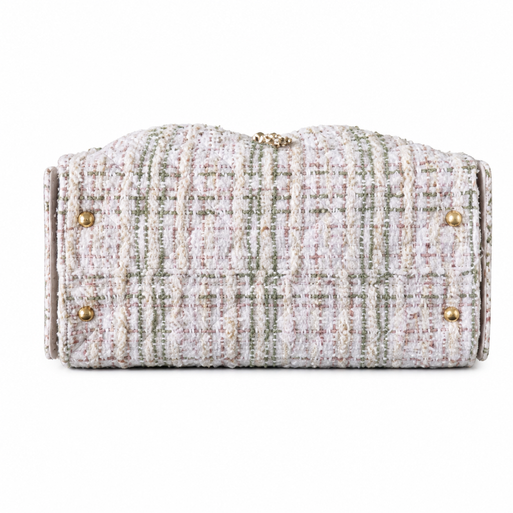 Chanel Classic Quilted Large Top Handle Tote Bag | CC Turn-Lock Chain Strap — 40cm
