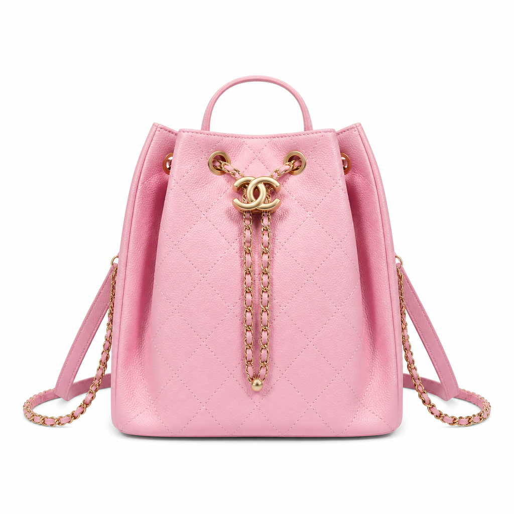 Chanel Classic Quilted Square Box Handbag | CC Turn-Lock Top Handle — 23cm