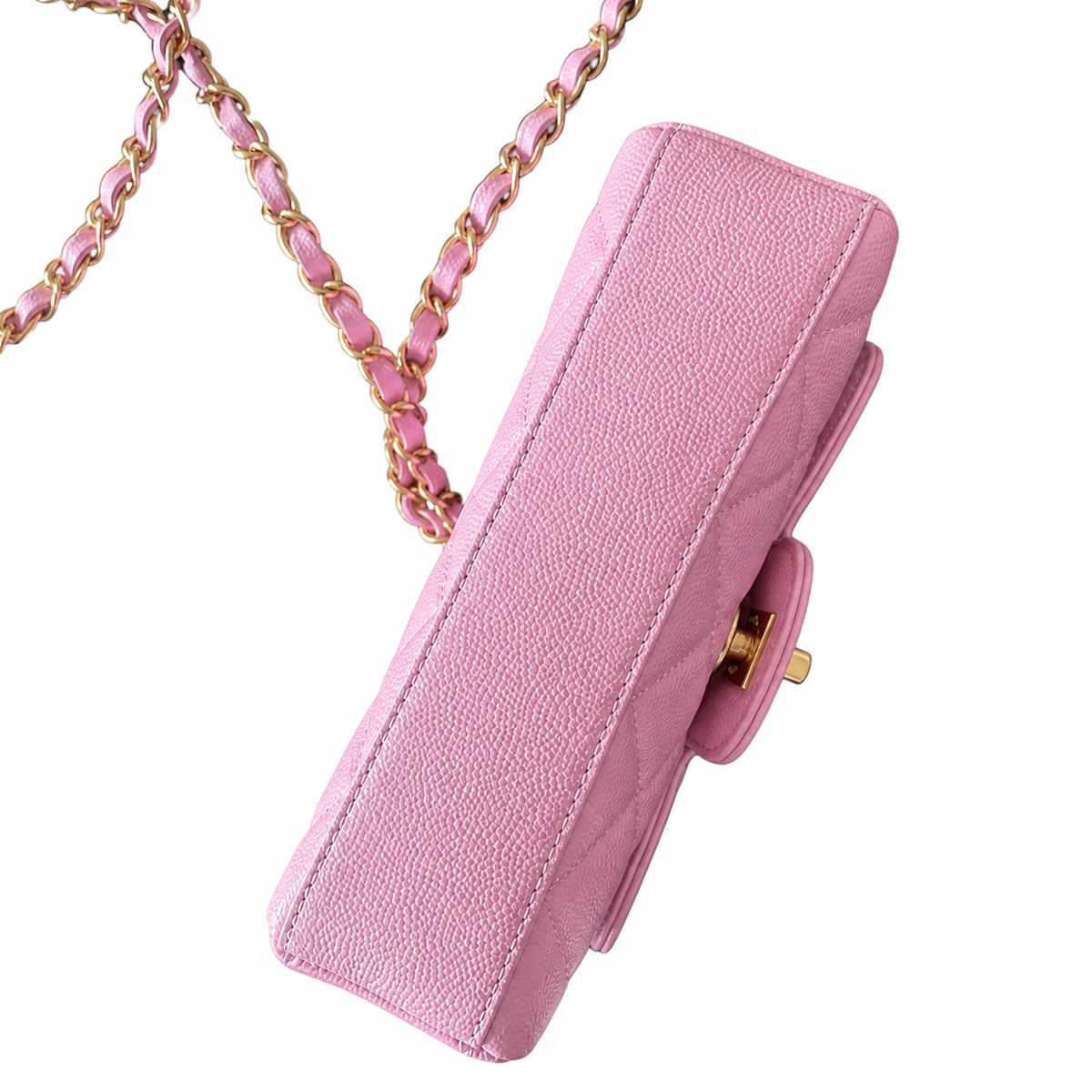 Chanel Diamond-Quilted Vintage Chain Crossbody Bag