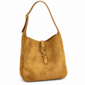 Saint Laurent YSL Le 5 à 7 Hobo – Mustard Suede Gold
