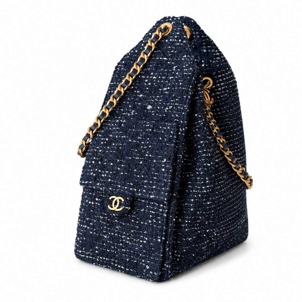 Chanel Classic Quilted Large Top Handle Tote Bag | CC Turn-Lock Chain Strap — 40cm