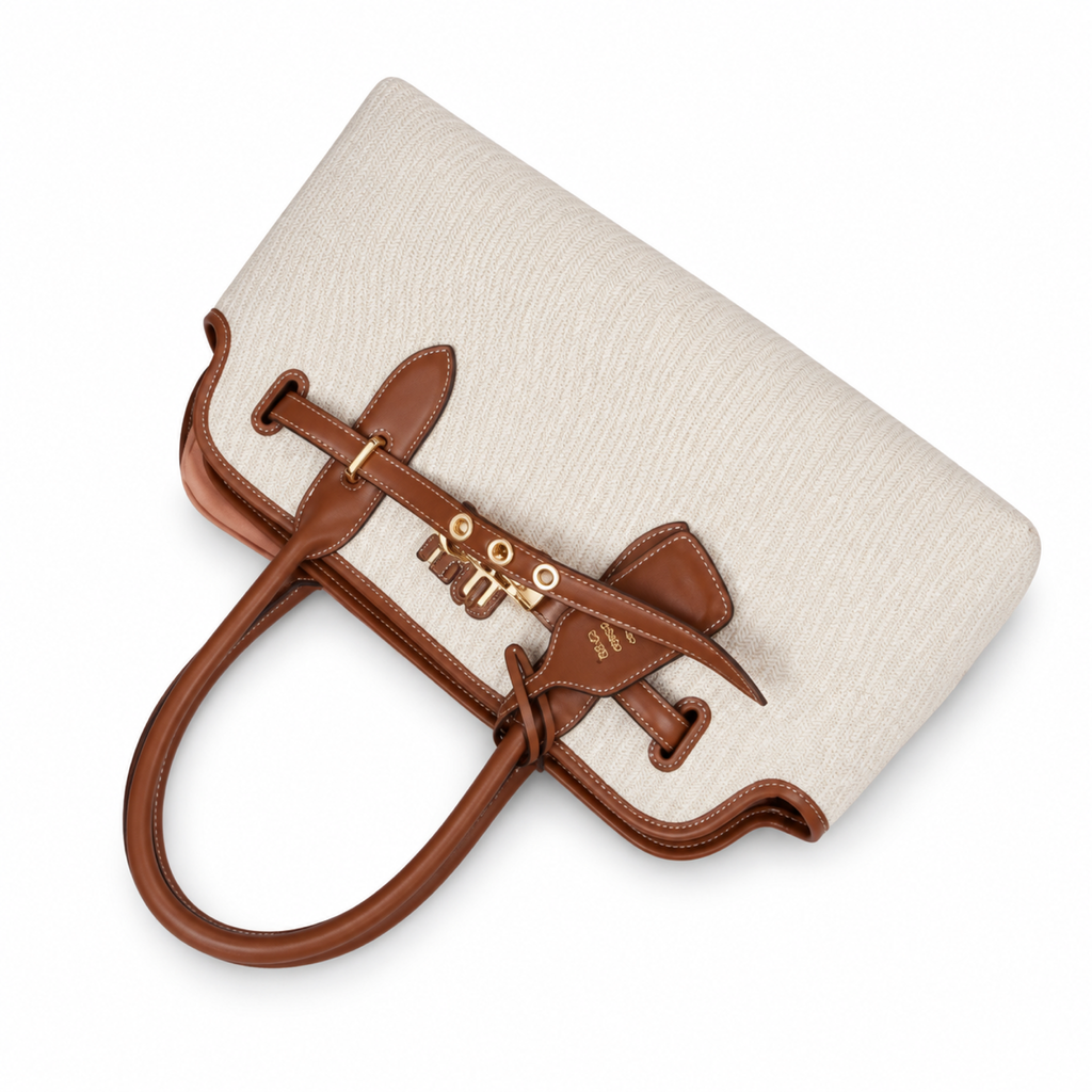Miu Miu Leather Top Handle Bag 44 cm