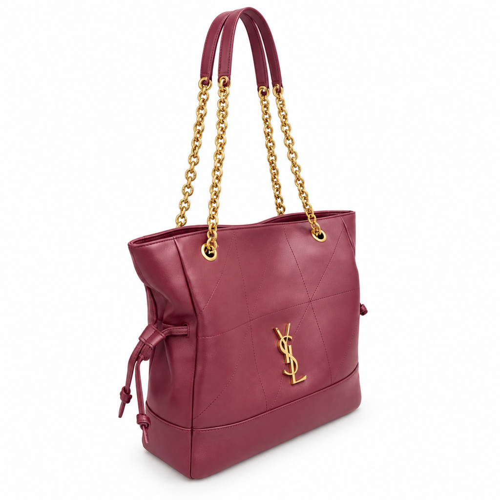 YSL Jamie Tote Bag Burgundy