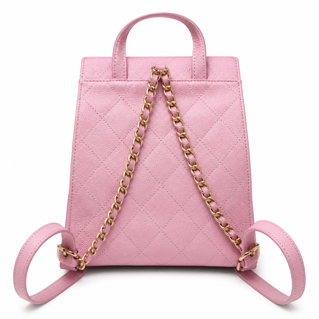 Chanel Classic Quilted Square Box Handbag | CC Turn-Lock Top Handle — 23cm